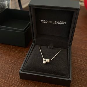 Georg Jensen oxidized sterling silver necklace